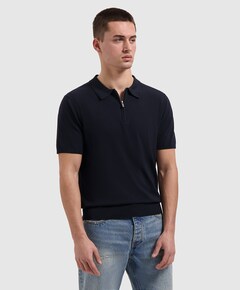 Heren polo blauw