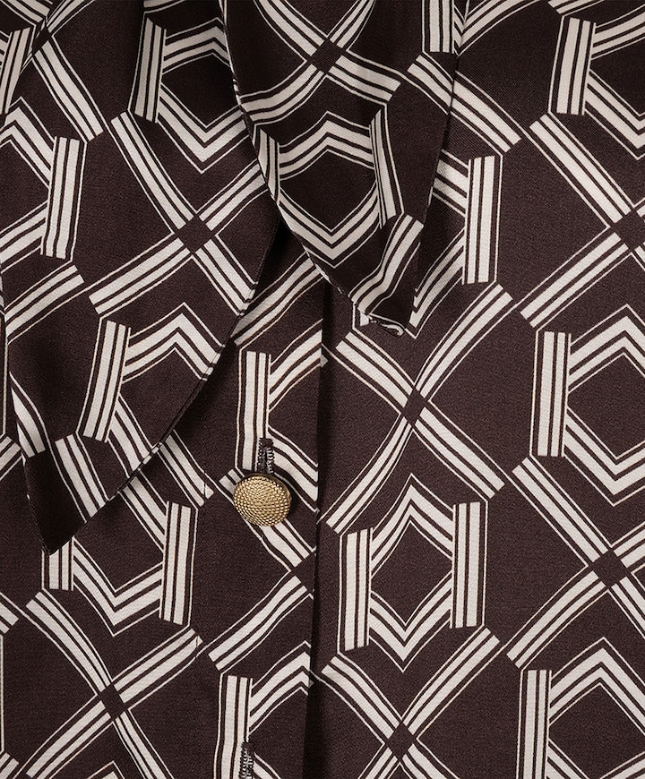 Dames blouse bruin