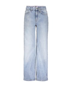 Attitude Wide Leg Glitter meisjes jeans blauw
