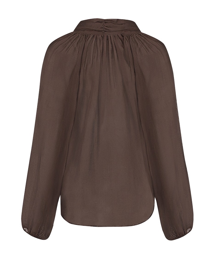 Dames blouse bruin