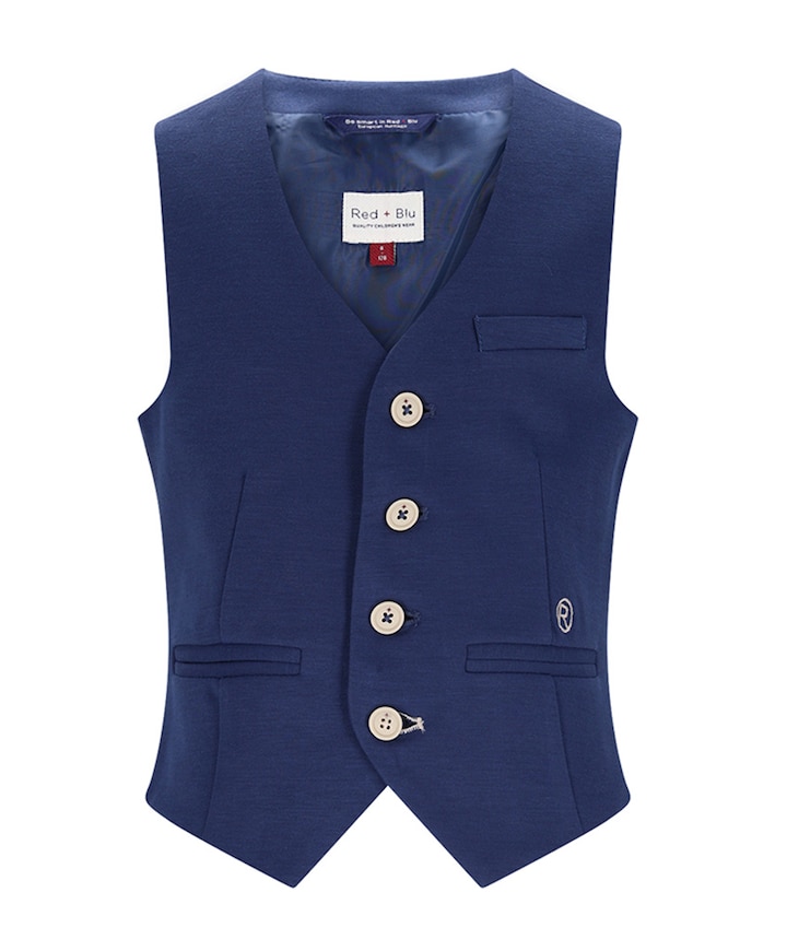 Jongens gilet blauw