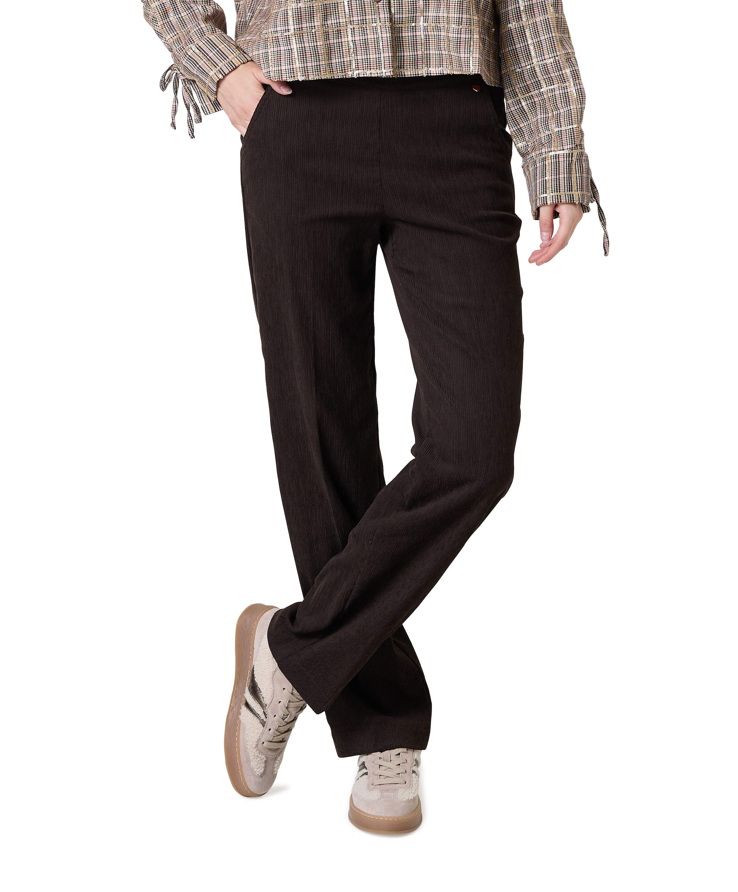 Scarlet Wide Leg dames broek bruin