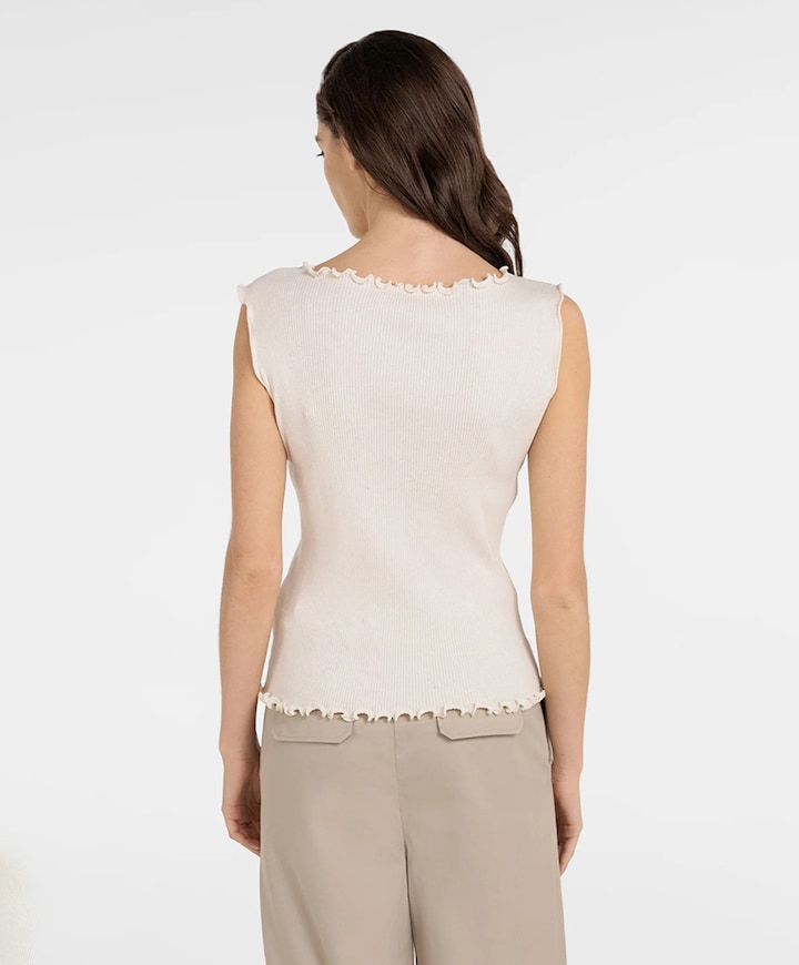 Dames top beige