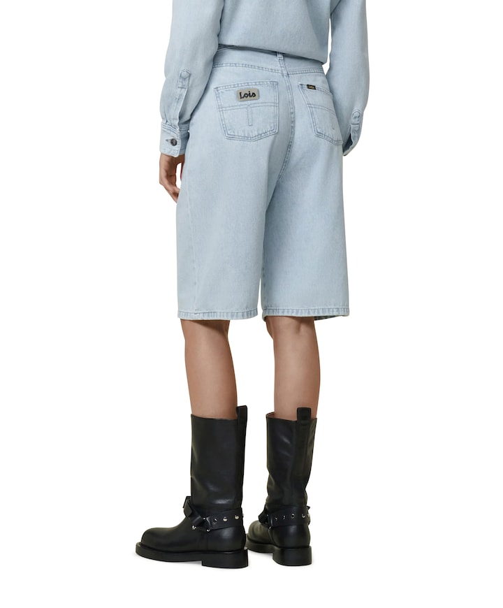 Camille Short 7973 Mauroi Bright TGS jorts blauw