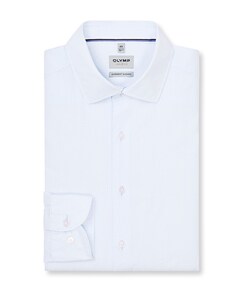 Heren overhemd lange mouw blauw