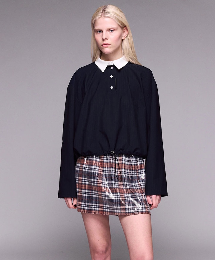 Dames blouse blauw