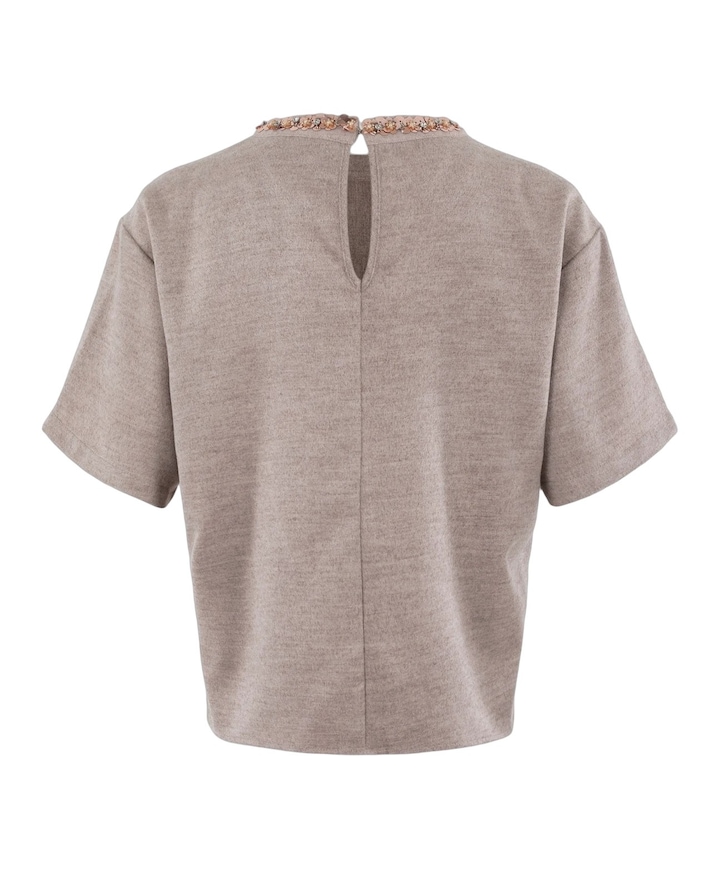 Dames T-shirt beige