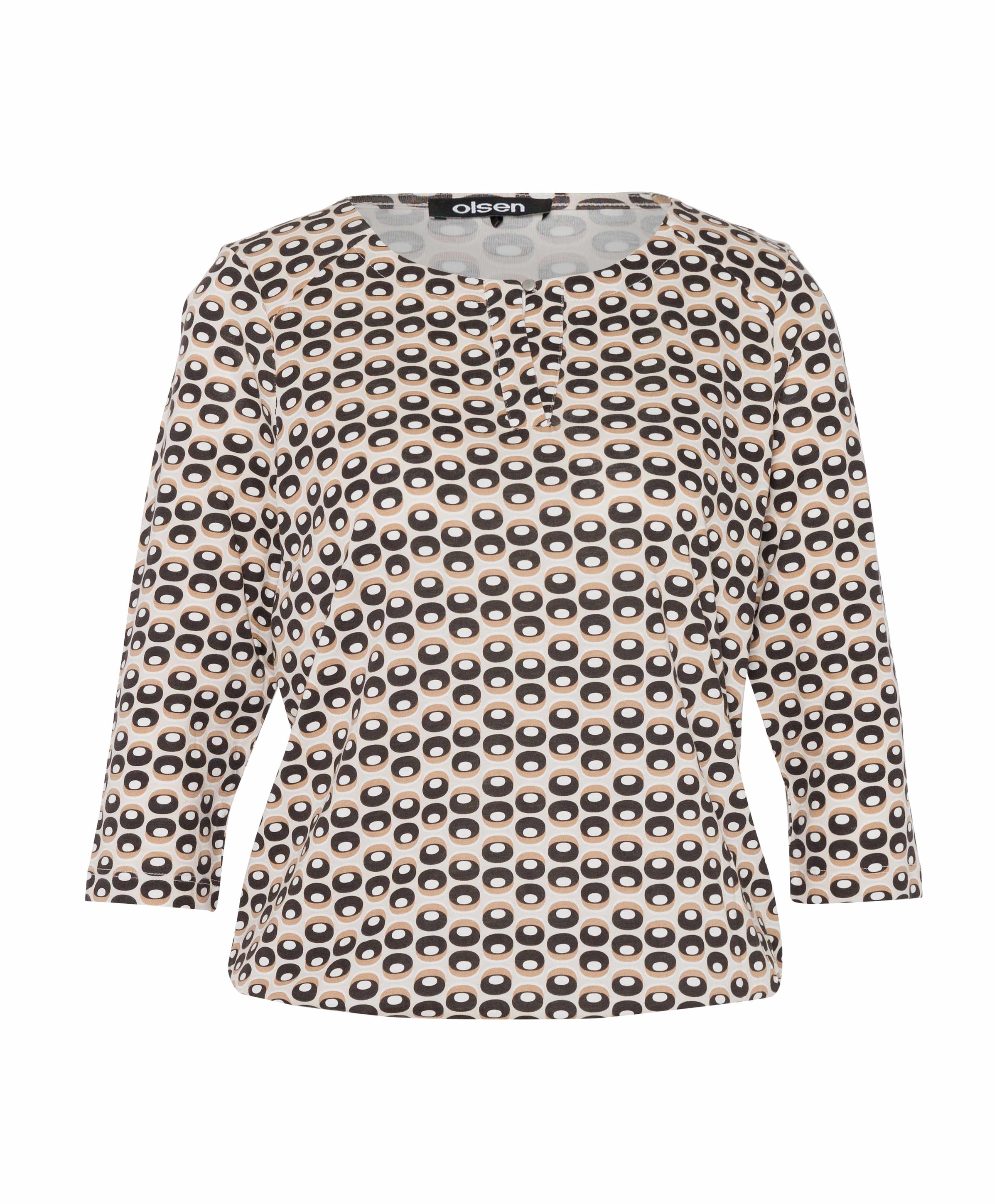 Dames longsleeve beige
