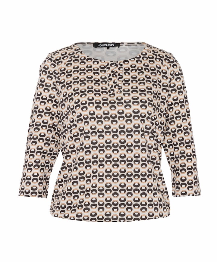 Dames longsleeve beige