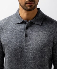 Heren polo grijs