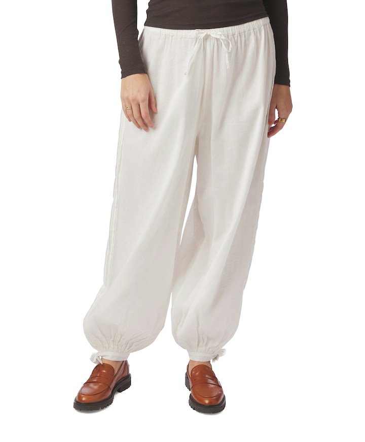 Elyse S Voile Balloon dames broek wit