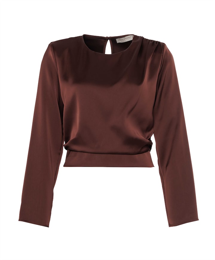 Dames blouse bruin