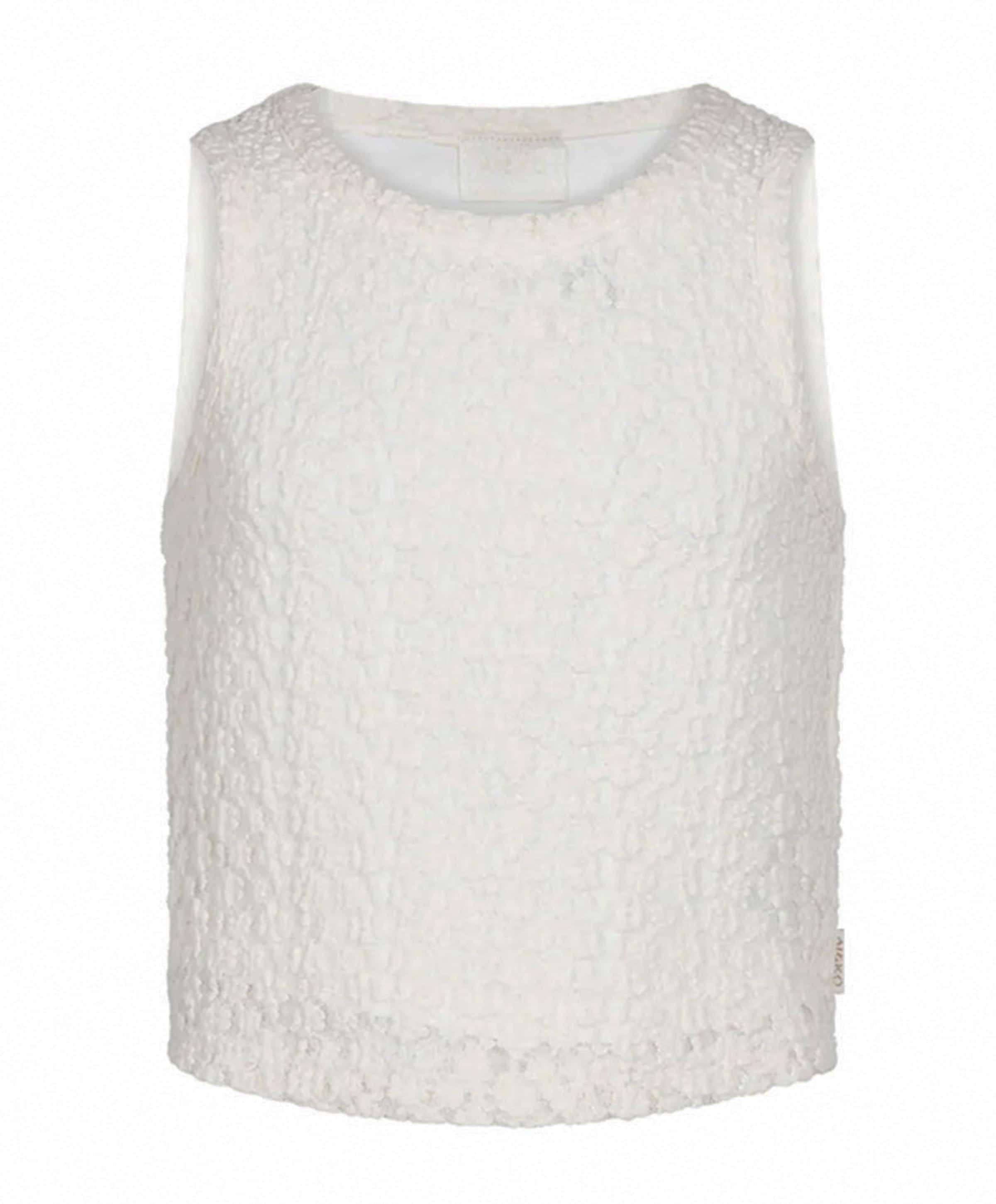Meisjes top ecru