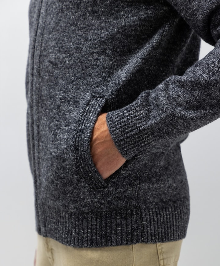 Heren vest grijs