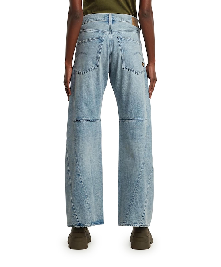 Contor 3D Wide Wmn dames jeans blauw