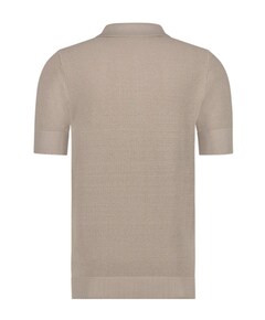 Heren polo beige