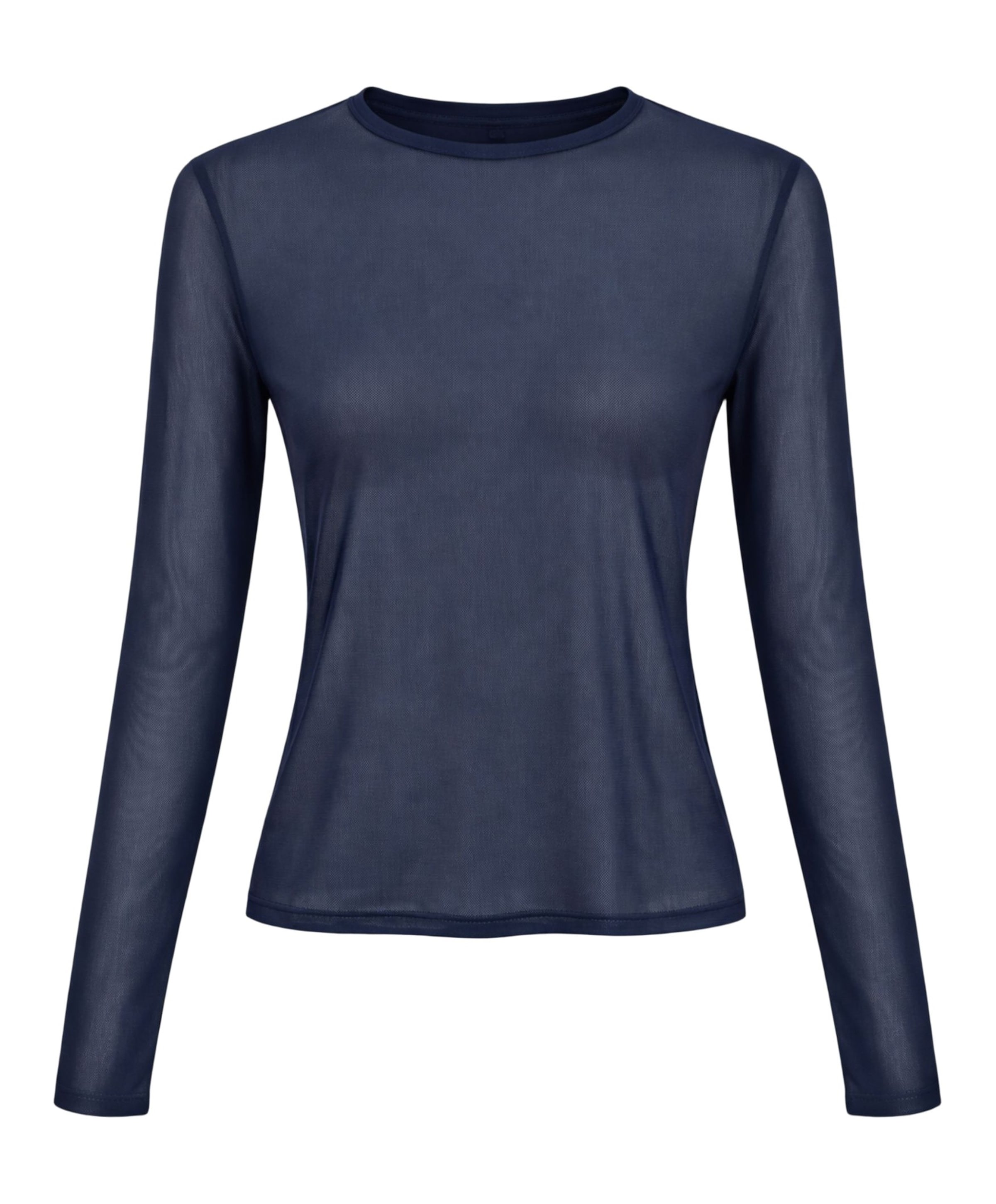 Dames longsleeve blauw