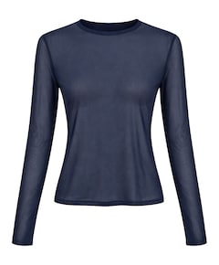 Dames longsleeve blauw