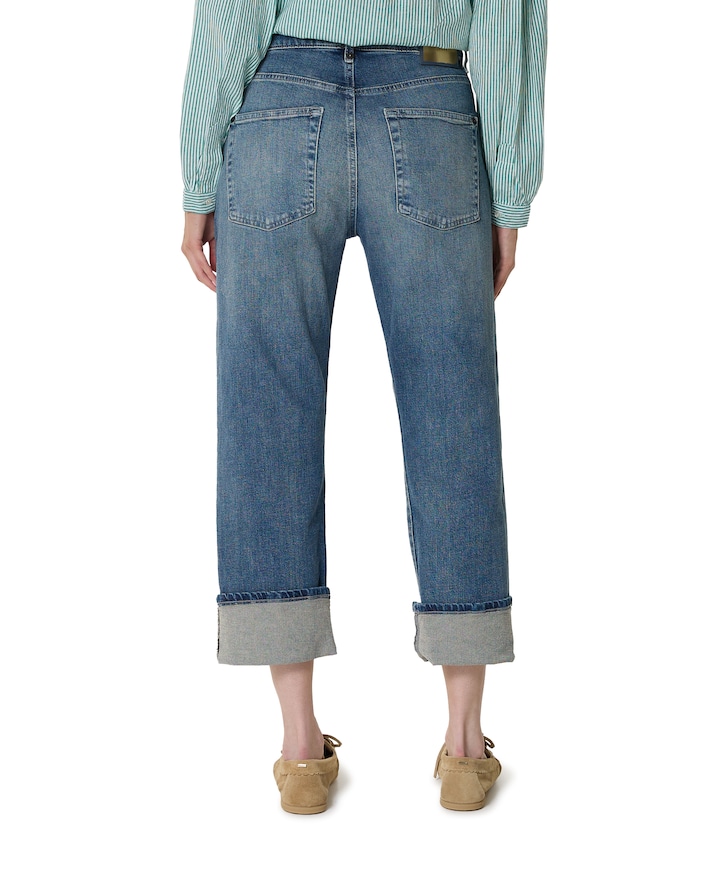 BAGGY dames jeans blauw