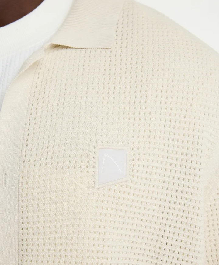 Heren overshirt ecru