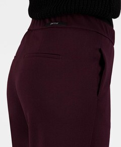 Wide leg Feminine broek bordeaux