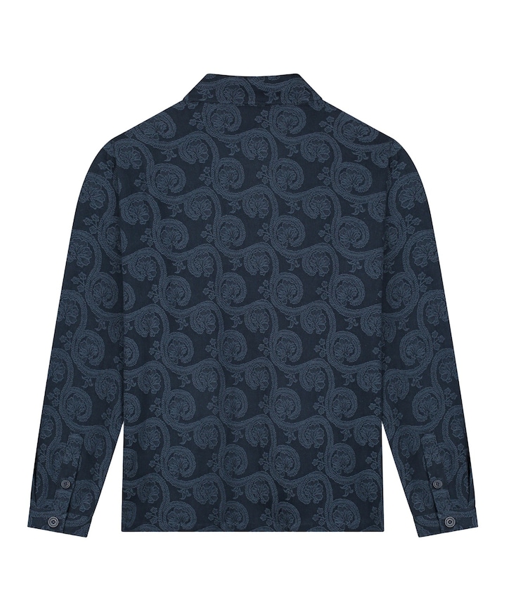 Heren overshirt blauw