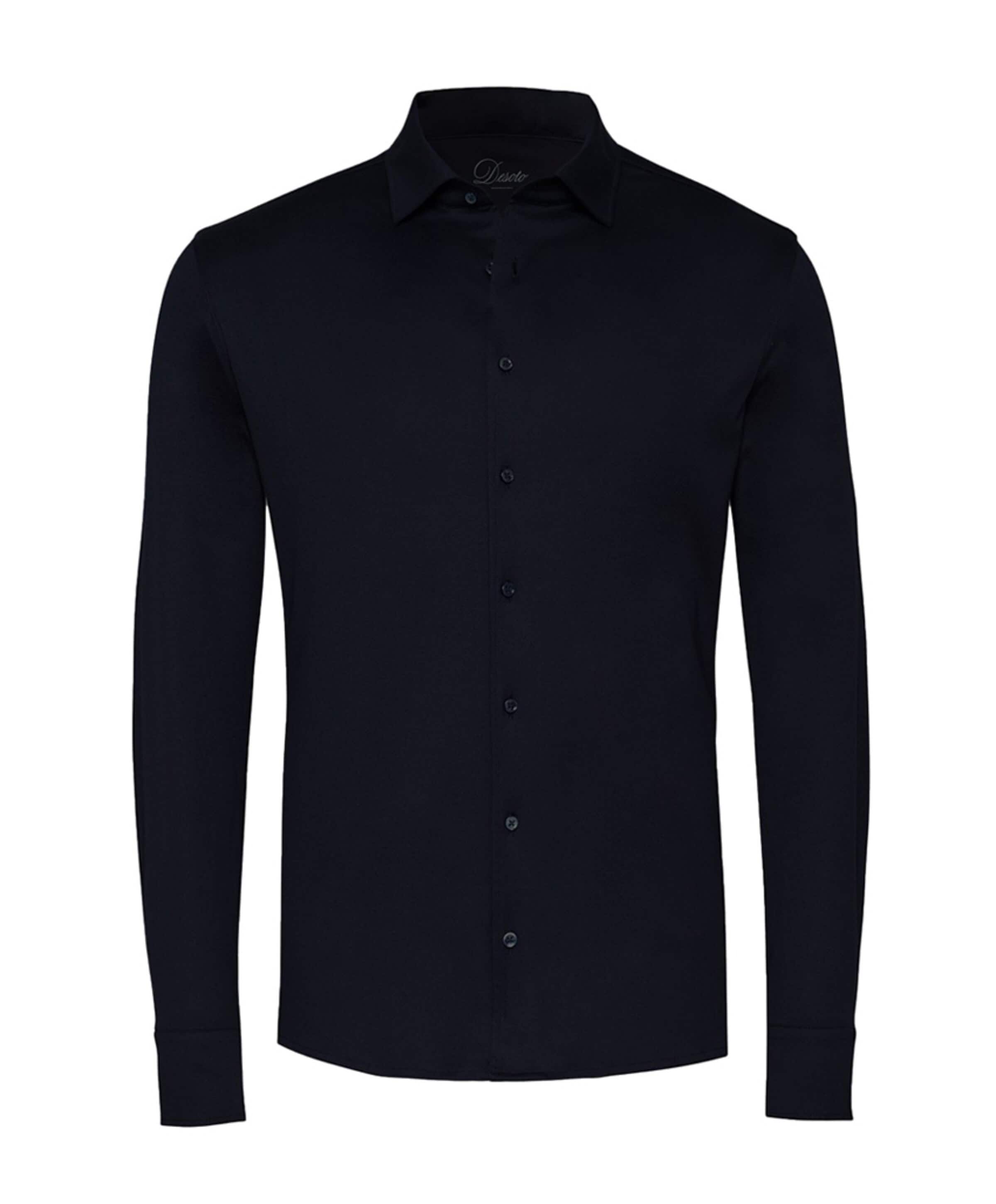 Overhemd lange mouw blauw