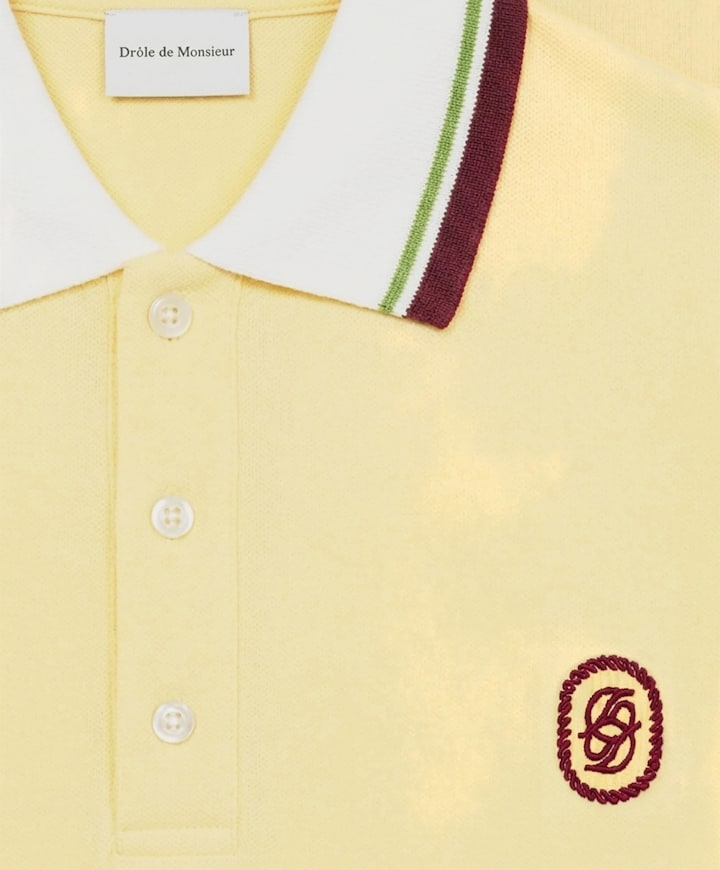 Heren polo geel