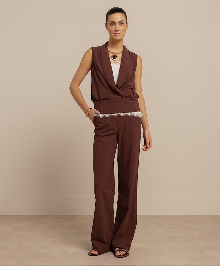 Marilon dames broek bruin