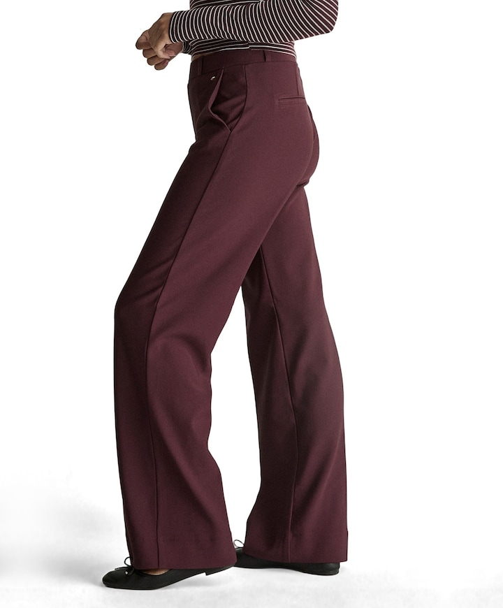 Mira (Elastic) - Twill Jersey - 301 dames broek bordeaux