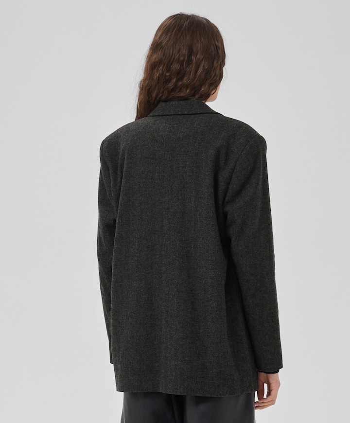 Dames blazer grijs