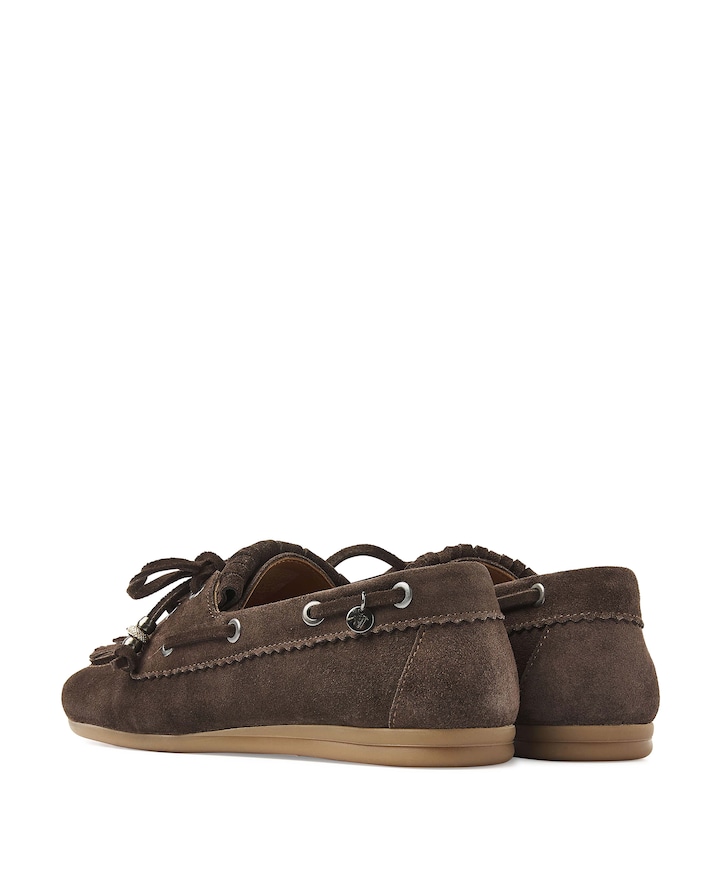 June Loua dames loafers bruin