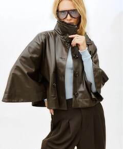 Dames cape bruin