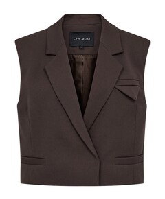 Dames gilet bruin