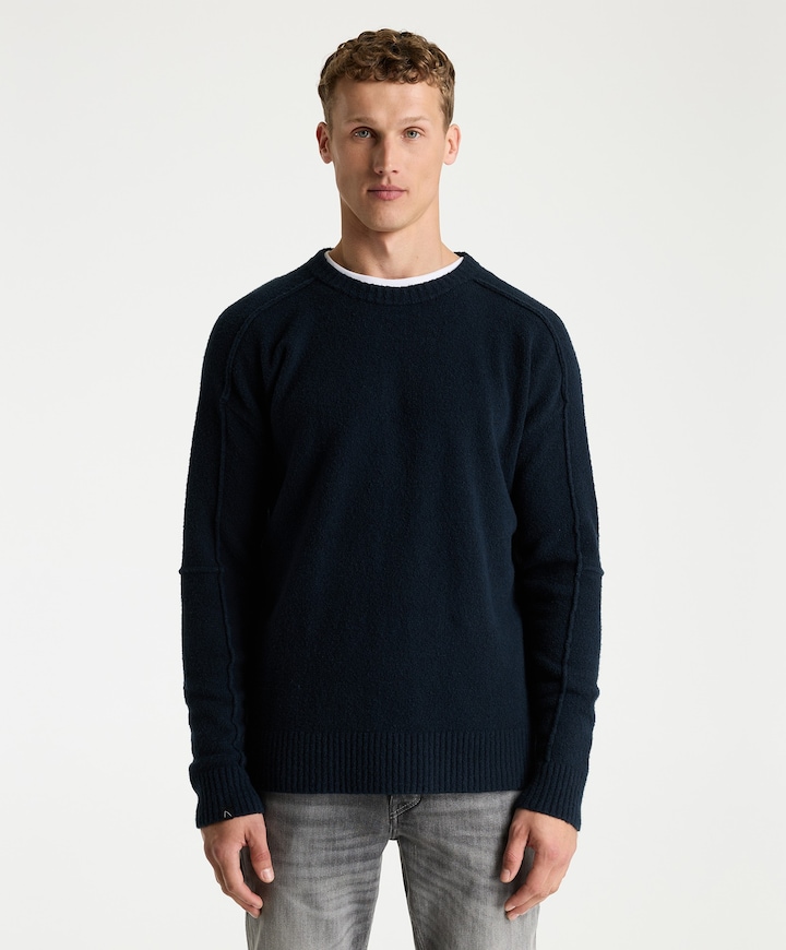 Heren trui blauw