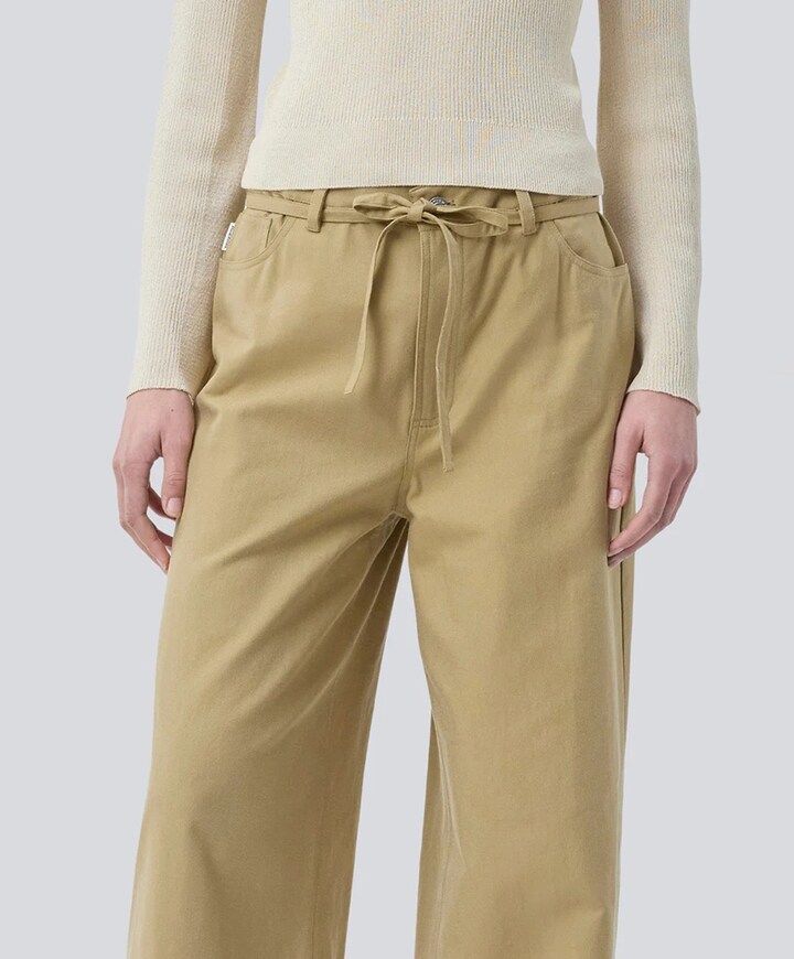 Isoldemd twill broek beige
