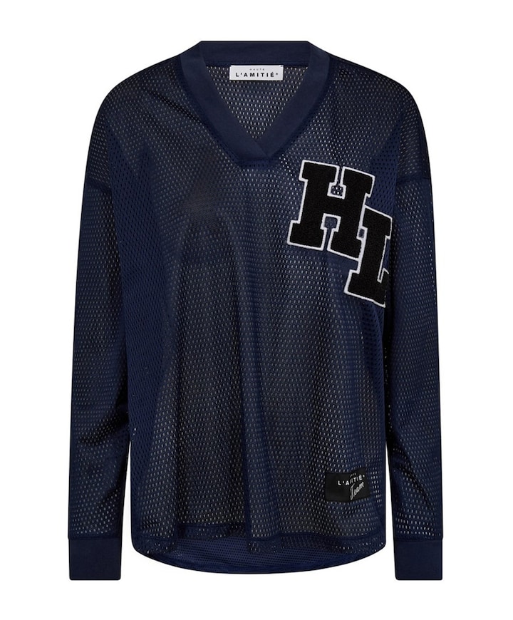 Dames longsleeve blauw