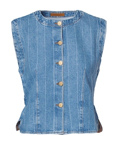 Dames gilet blauw