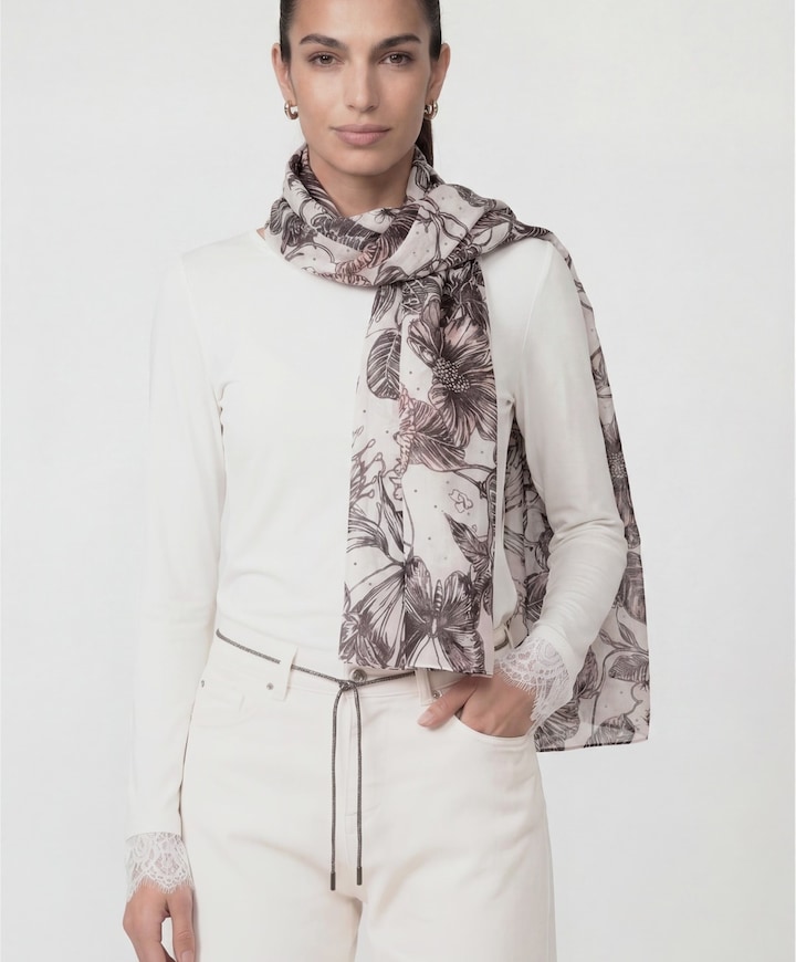 Dames sjaal beige