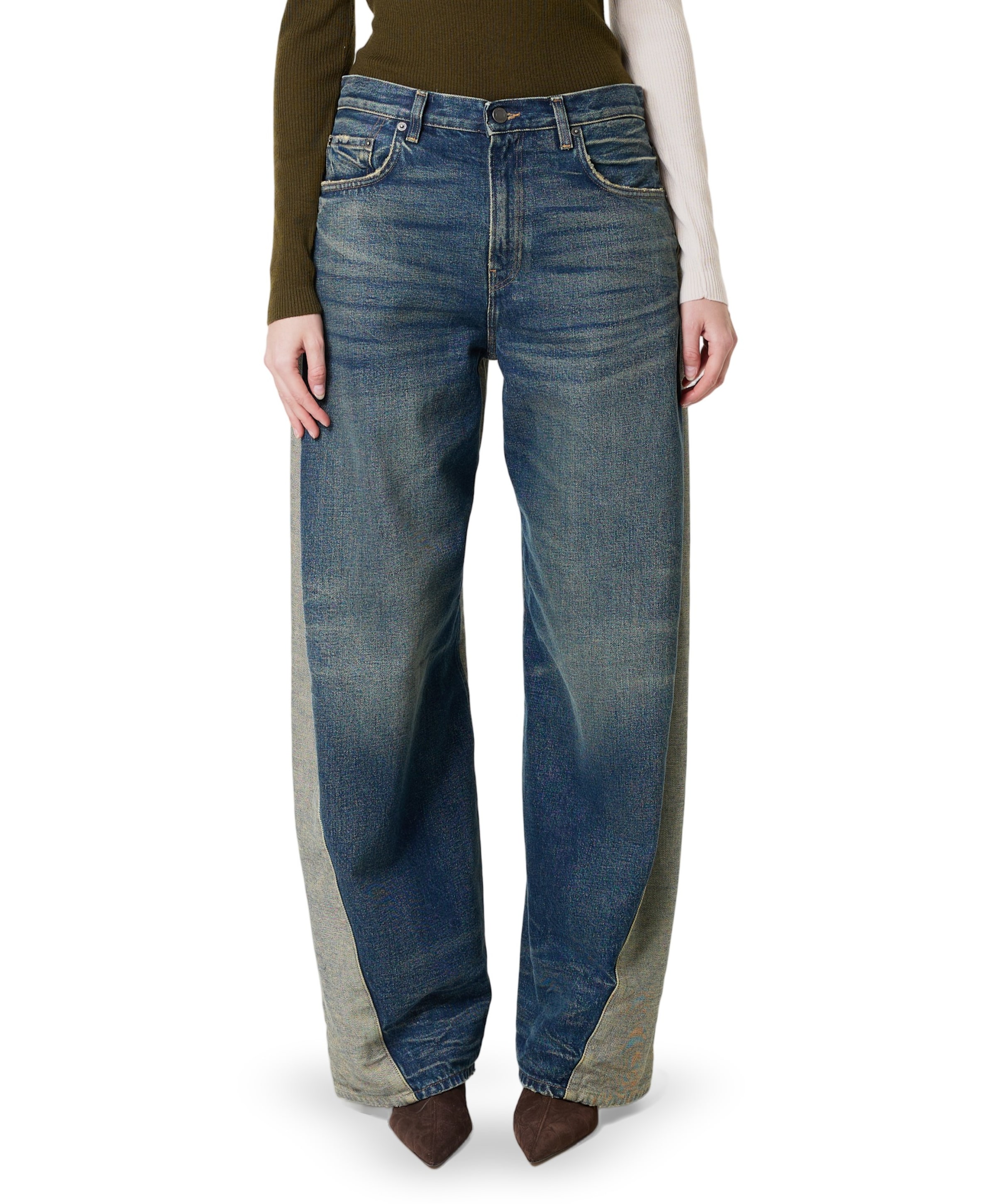 Clyde Double dames jeans blauw