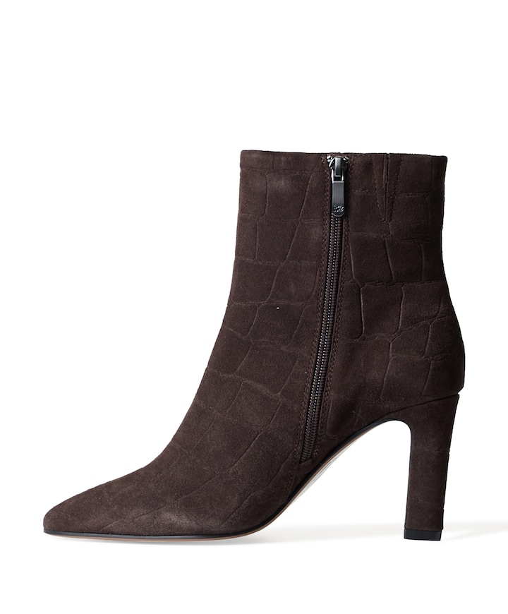 dames enkellaarzen beige