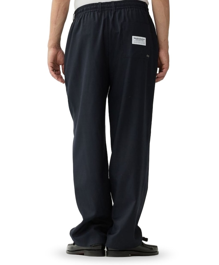 Wool Work Trousers heren pantalon blauw