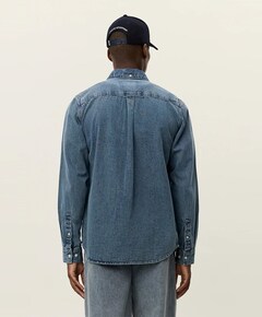 Overhemd lange mouw blauw