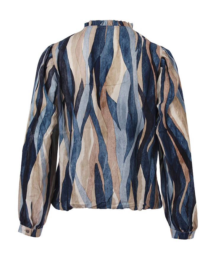 Dames blouse blauw