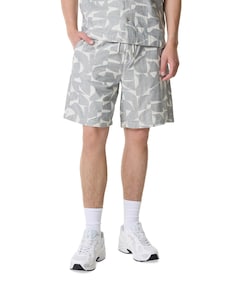 RELAXED SHORTS JAQUARD STRUCTURE heren korte broek grijs