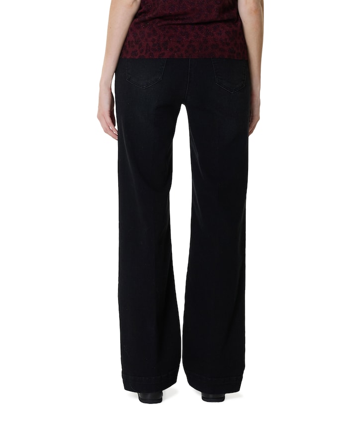 Jenny Wide dames jeans zwart