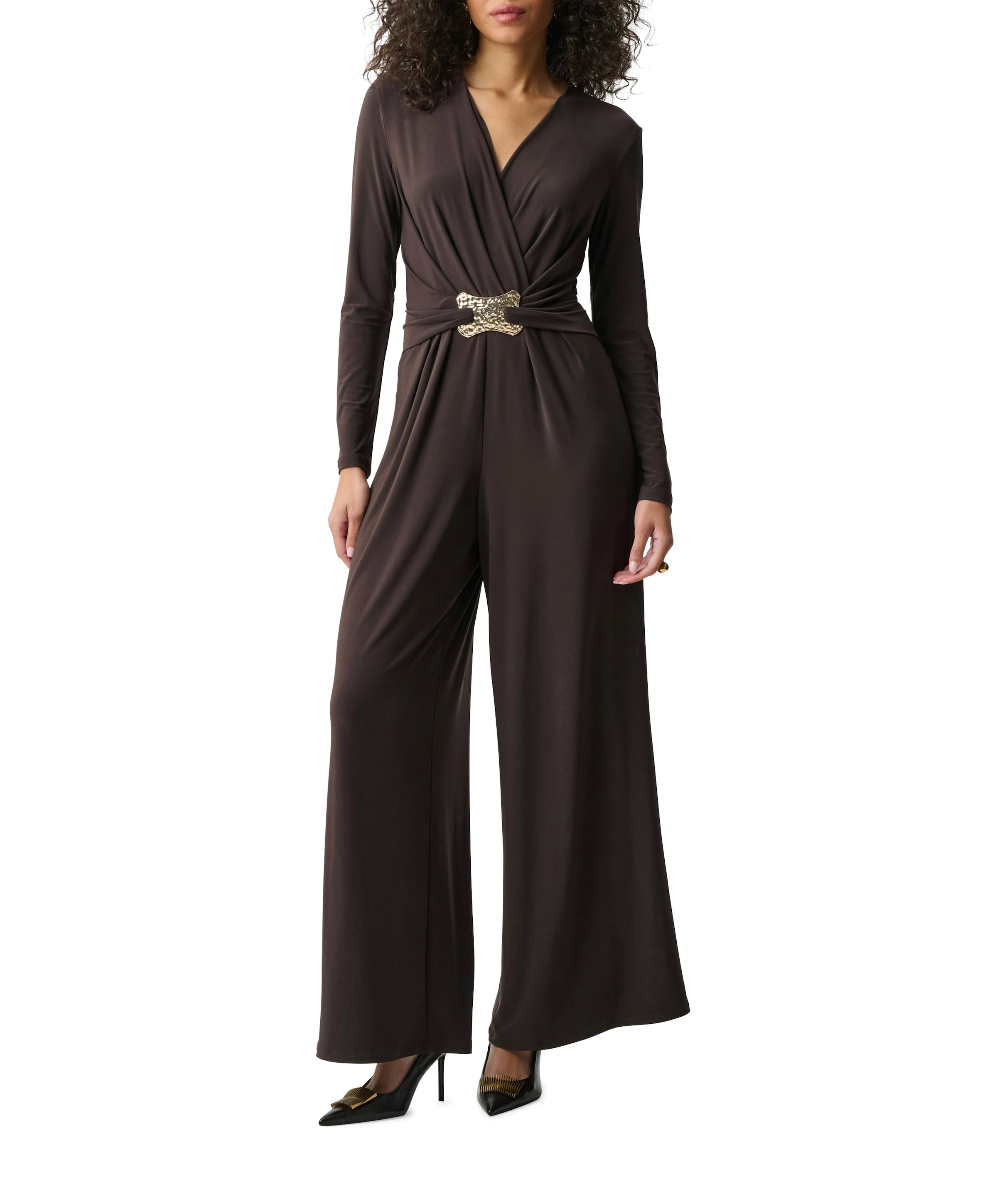 dames jumpsuit bruin