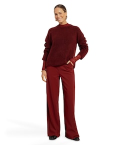 Lexie bonded dames broek bordeaux