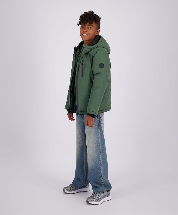 Jongens jas groen