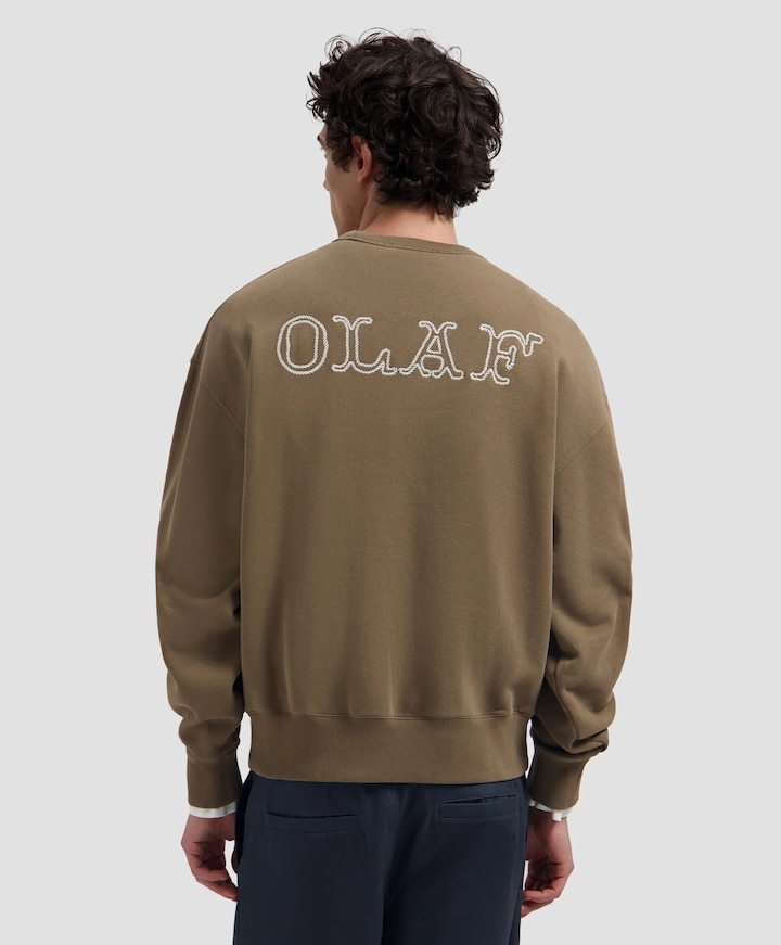 Heren sweater bruin